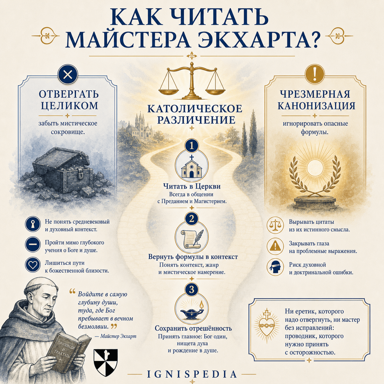 Схема католического распознавания для чтения Майстера Экхарта без полного отторжения или чрезмерной канонизации