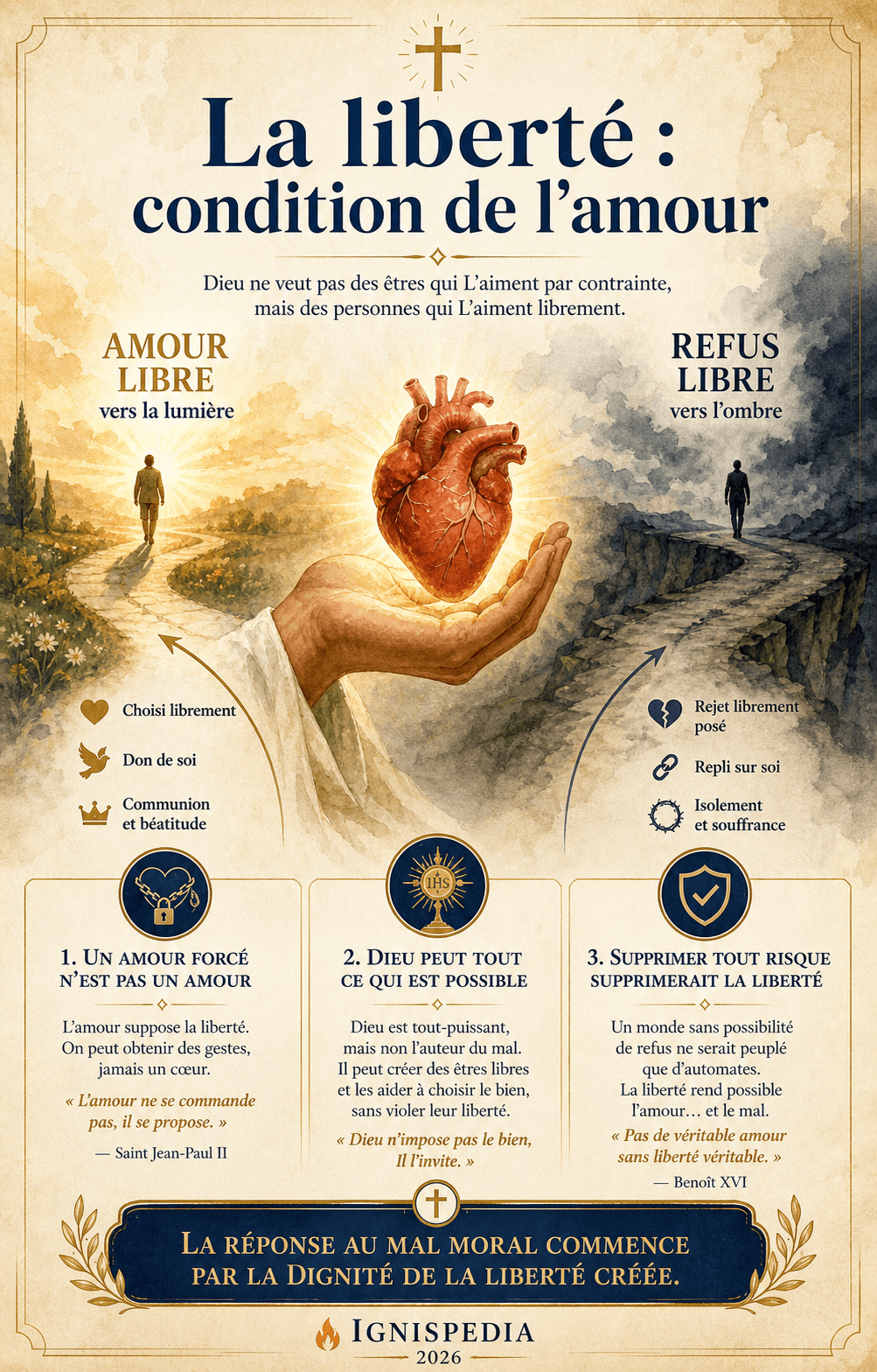 Infographie : la liberté créée comme condition du véritable amour