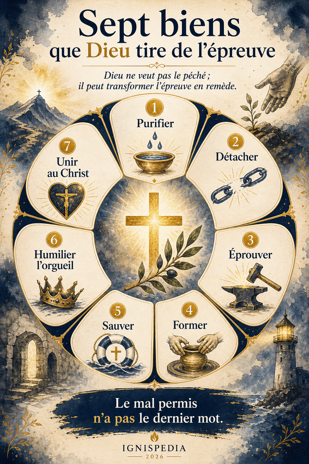 Infographie : les plus grands biens que Dieu peut tirer de la souffrance