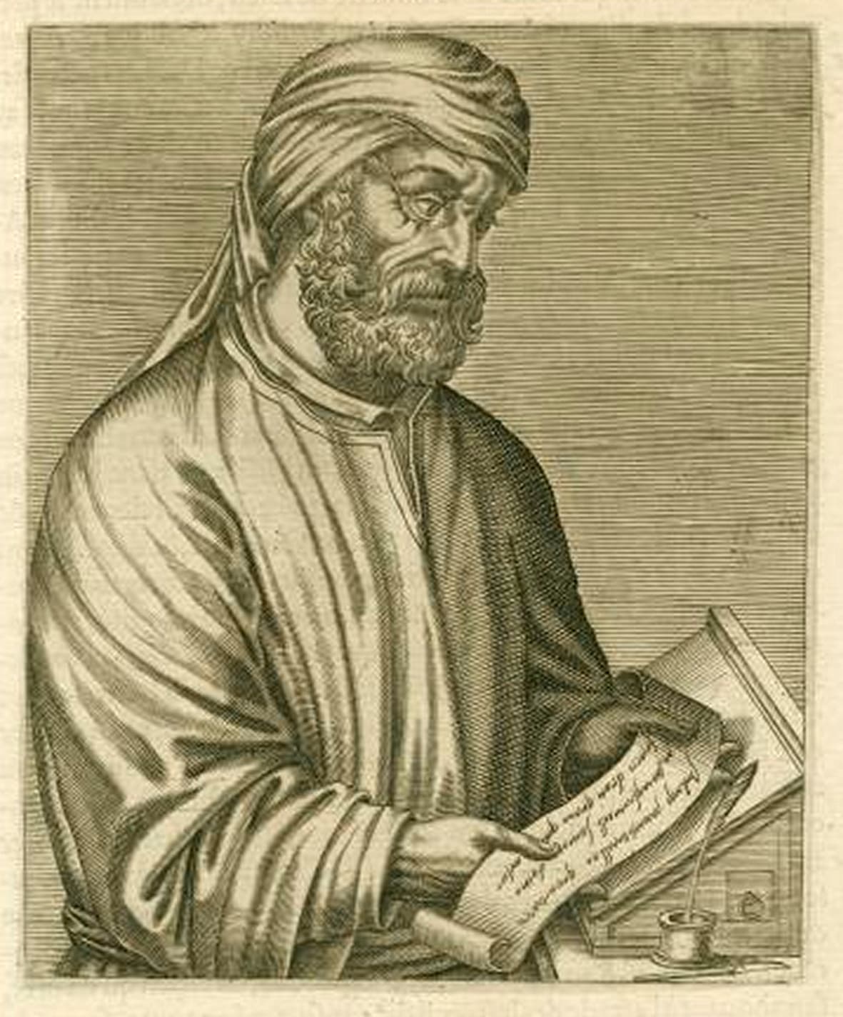 Retrato imaginario de Tertuliano, grabado del siglo XVI