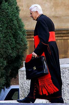 Le cardinal Joseph Ratzinger, préfet de la Congrégation pour la doctrine de la foi, dans les années 1980
