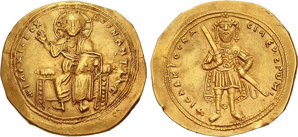 Gold histamenon depicting Isaac I Komnenos