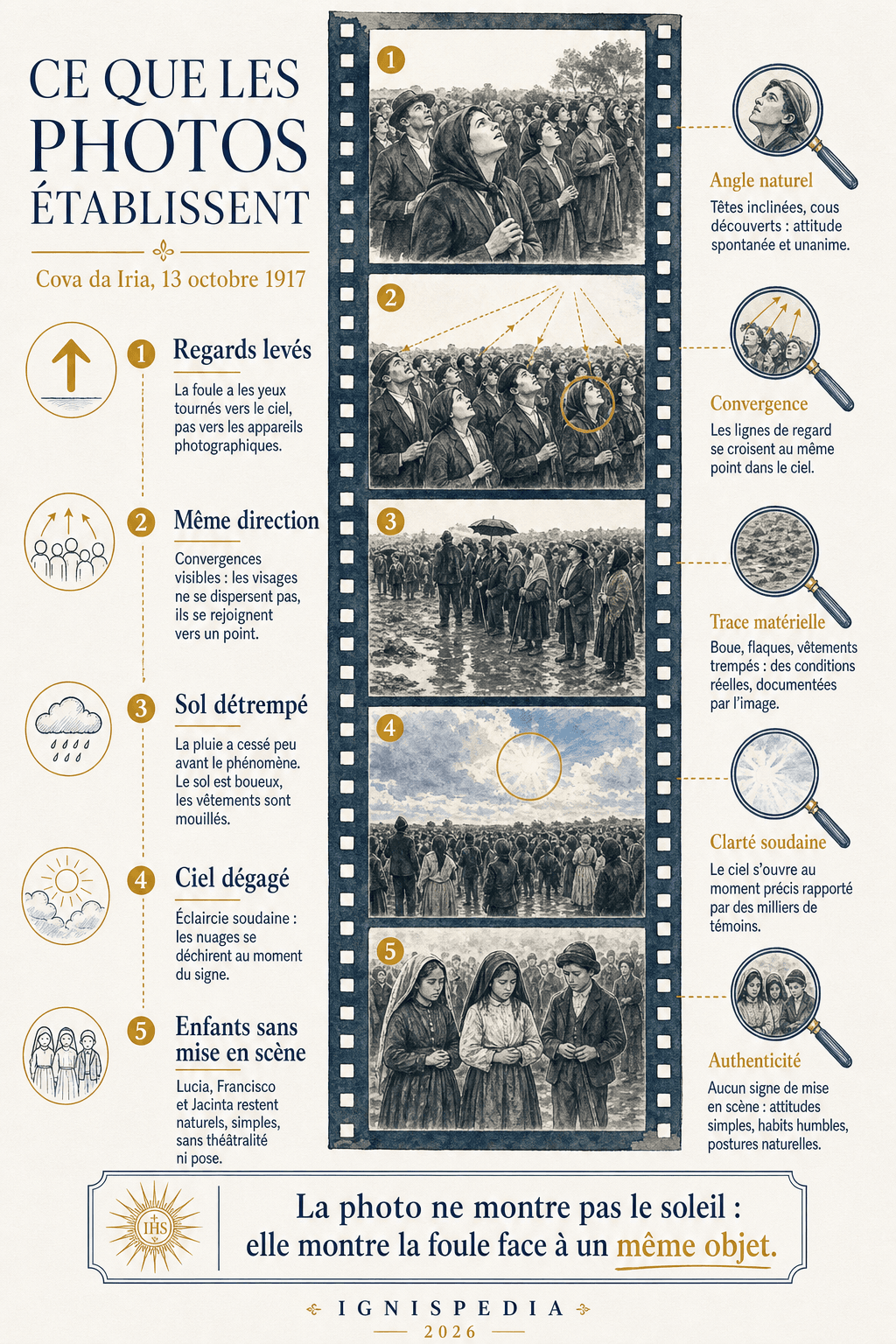 Infographie — Ce que les photos établissent : analyse en six points des clichés du 13 octobre 1917