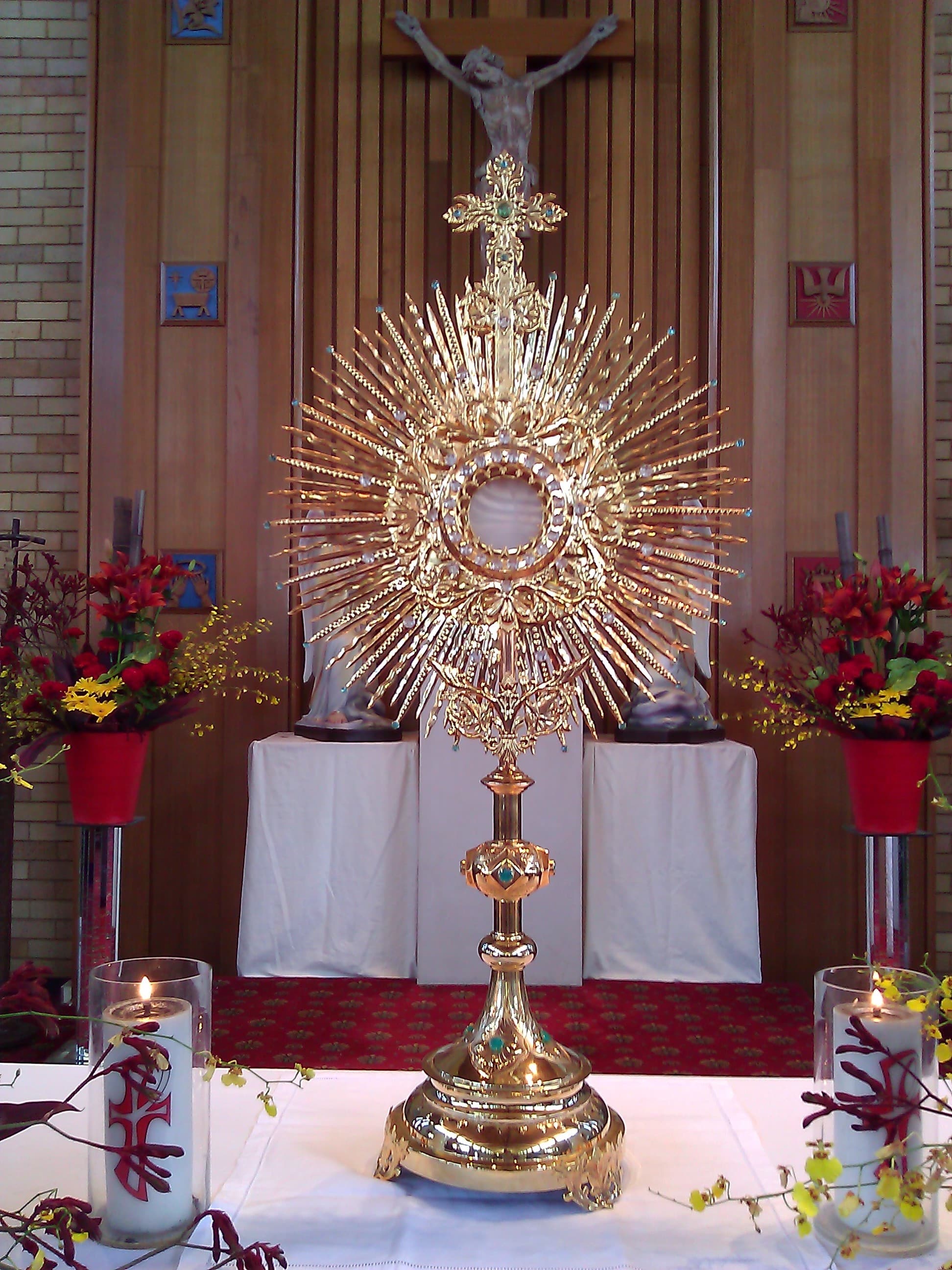 Ostensoir exposé à l’église Sacred Heart de Cabramatta, en Australie