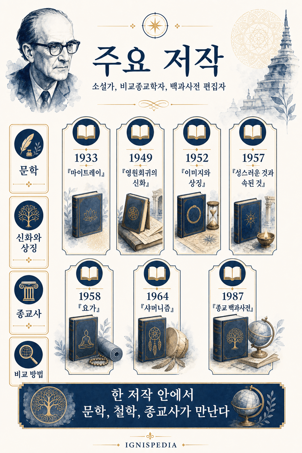 미르체아 엘리아데의 주요 작품 시각적 종합