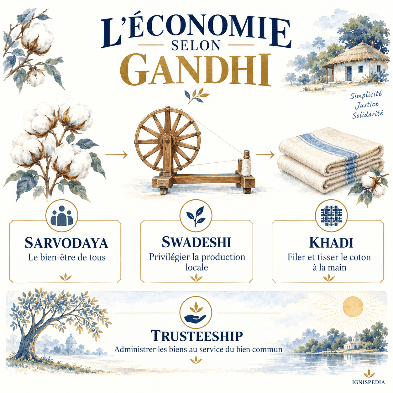 Sarvodaya, swadeshi, khadi e amministrazione dei beni per il bene comune