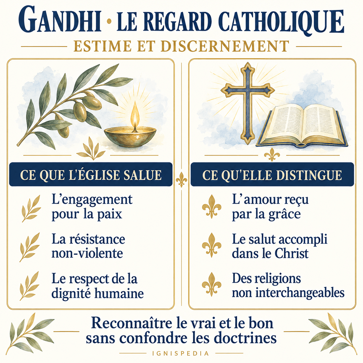 La stima cattolica per Gandhi e le distinzioni dottrinali