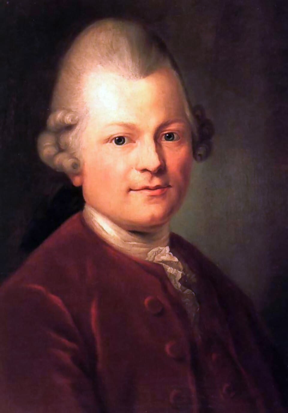 Gotthold Ephraim Lessing pintado por Anton Graff en 1771