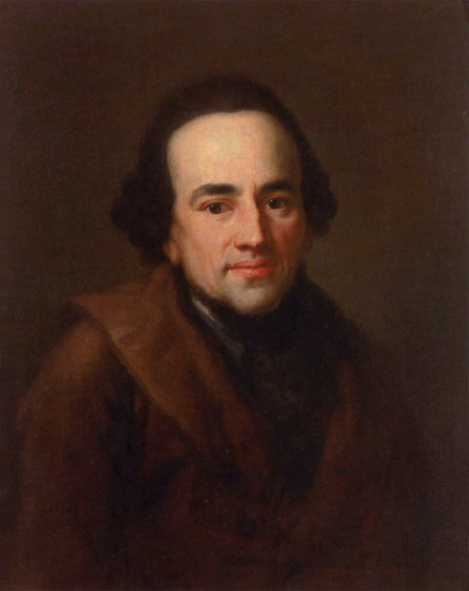 Retrato de Moisés Mendelssohn según Anton Graff