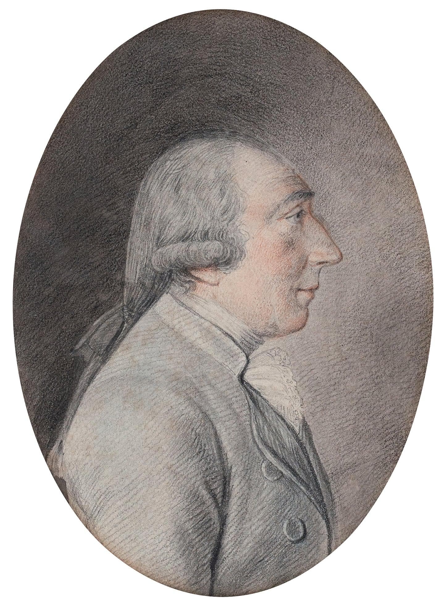 Johann Caspar Lavater, dibujo a la tiza anónimo del siglo XVIII