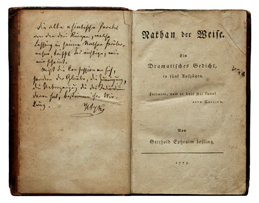 Portada de la primera edición del Natán el Sabio de Lessing (1779)