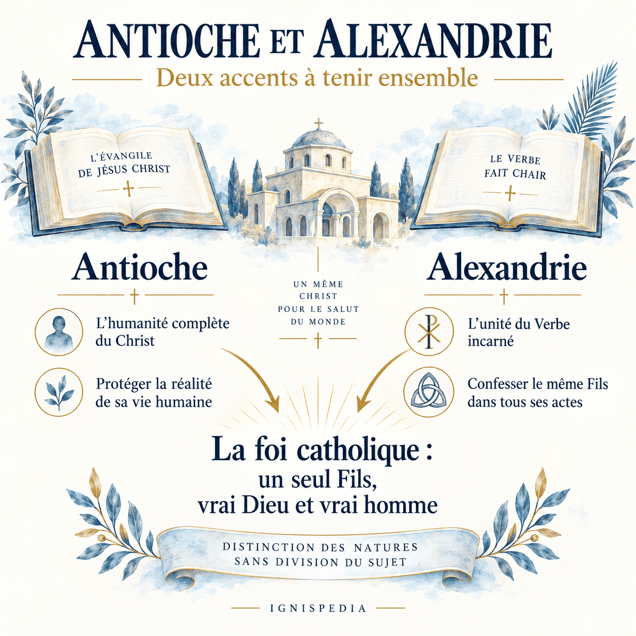 Les accents des traditions antiochienne et alexandrine réunis dans la confession du Christ
