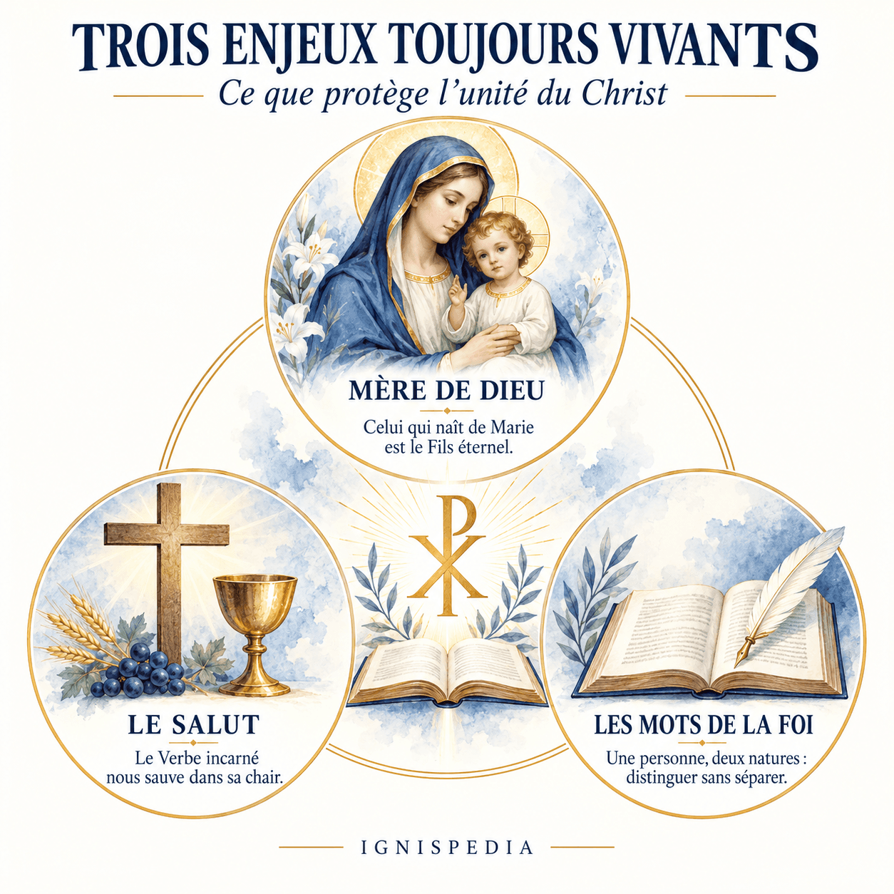 Trois enjeux de l’unité du Christ : Mère de Dieu, salut et vocabulaire de la foi