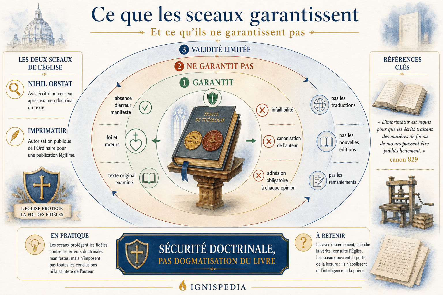 Portée réelle des sceaux : ce que l'Église garantit et ce qu'elle ne garantit pas