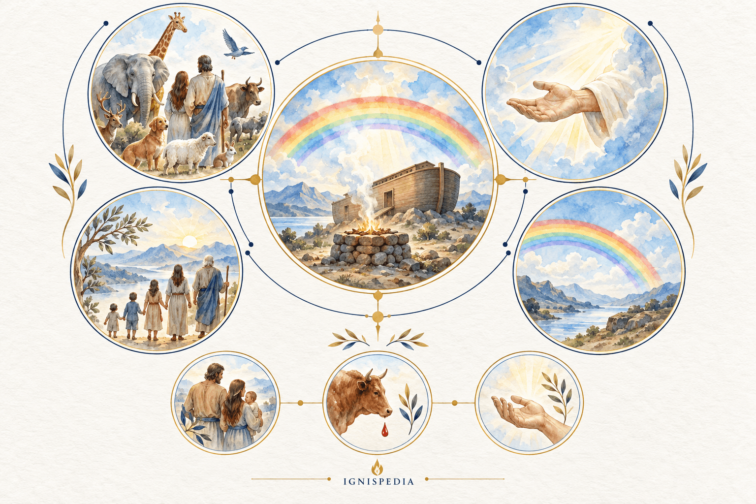 L’alliance de Noé relie l’arc-en-ciel, tous les êtres vivants et le respect de la vie