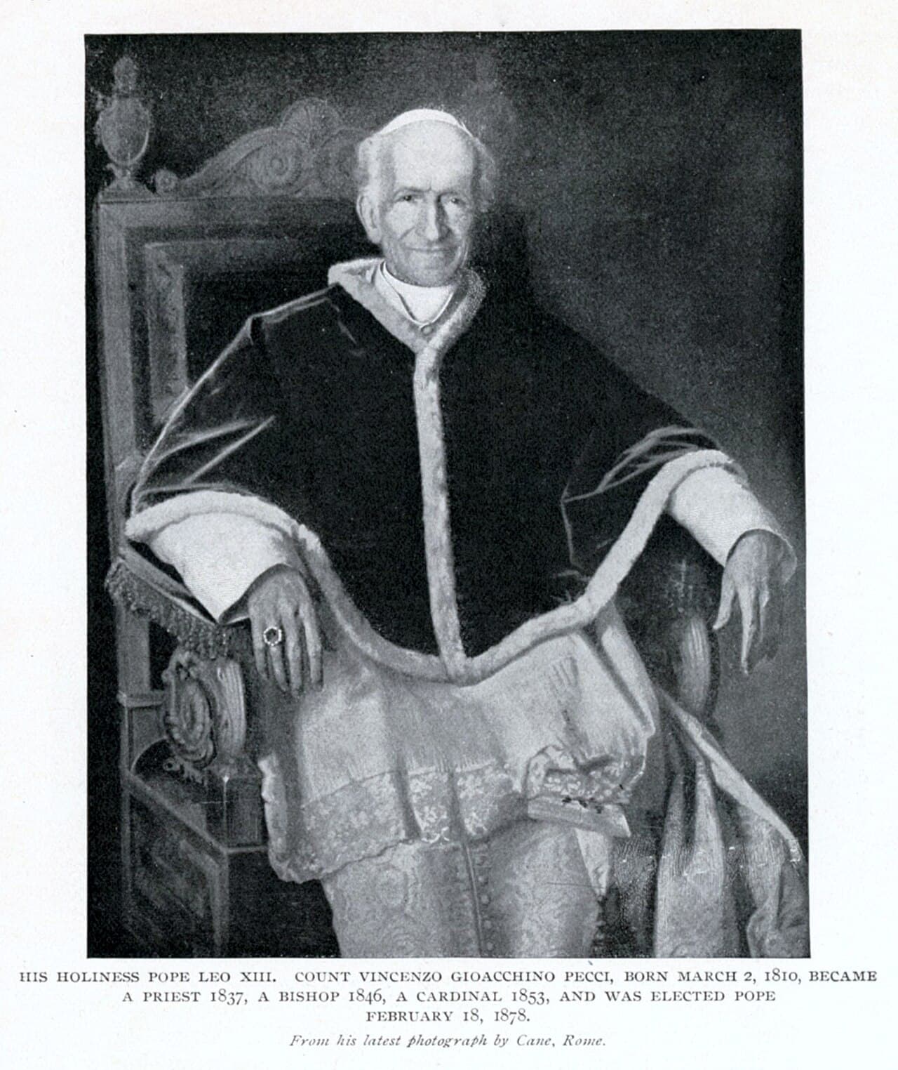 Porträt von Papst Leo XIII. im Jahr 1898