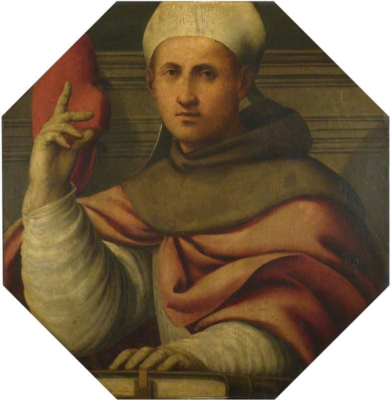 Der heilige Bonaventura im Franziskanerhabit mit Kardinalshut, Gemälde von Pordenone um 1530