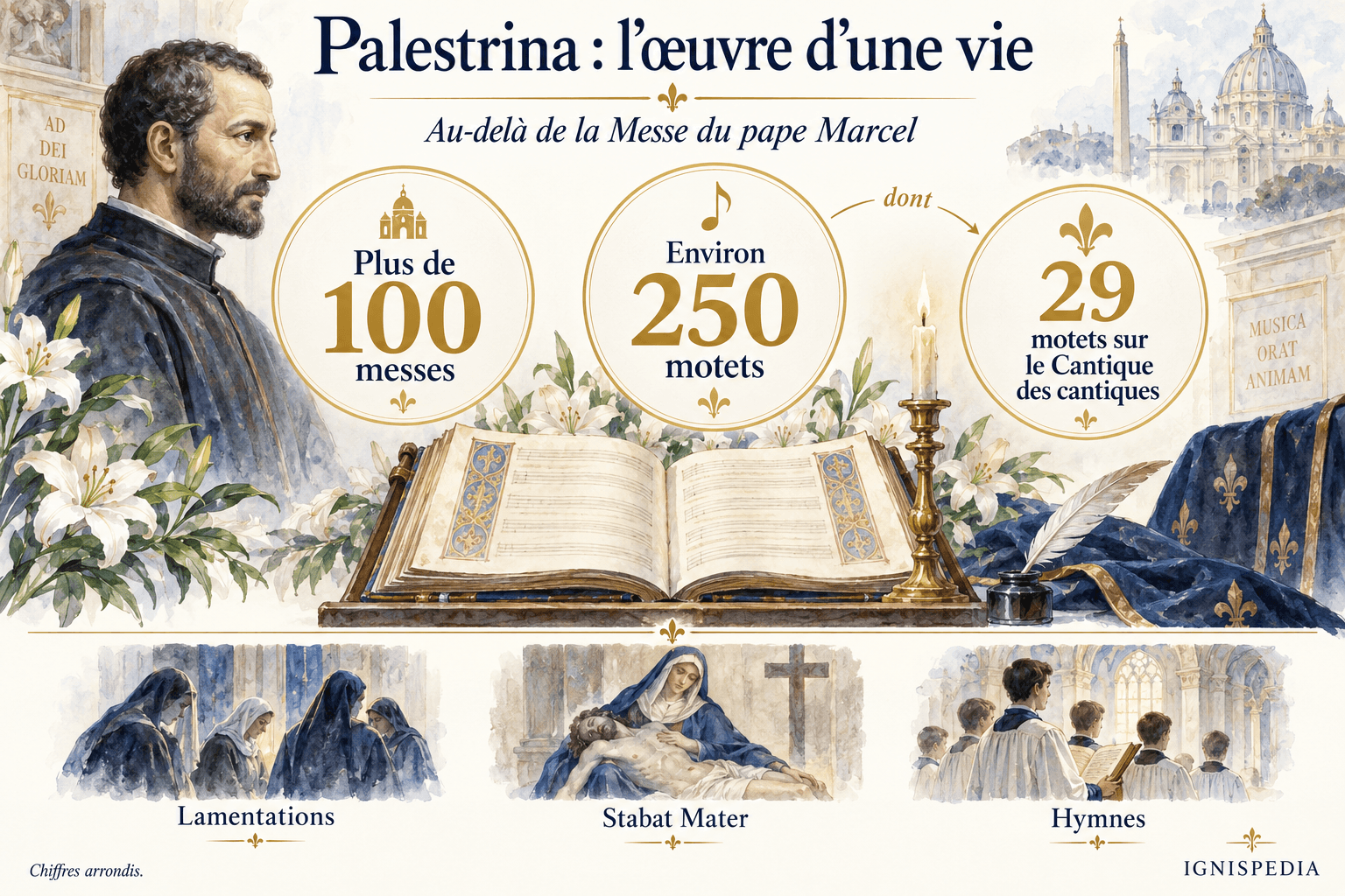 Palestrina's Masses, motets and other sacred works