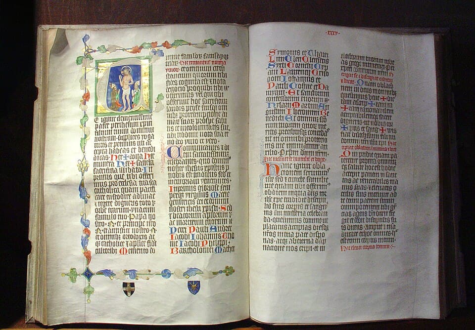 Manuscrito medieval del Liber Pontificalis