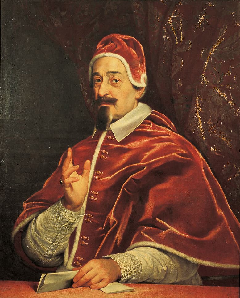 Portrait of Pope Alexander VII, Fabio Chigi, in pontifical dress