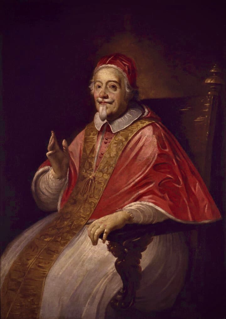 Painted portrait of Pietro Ottoboni, the future Pope Alexander VIII