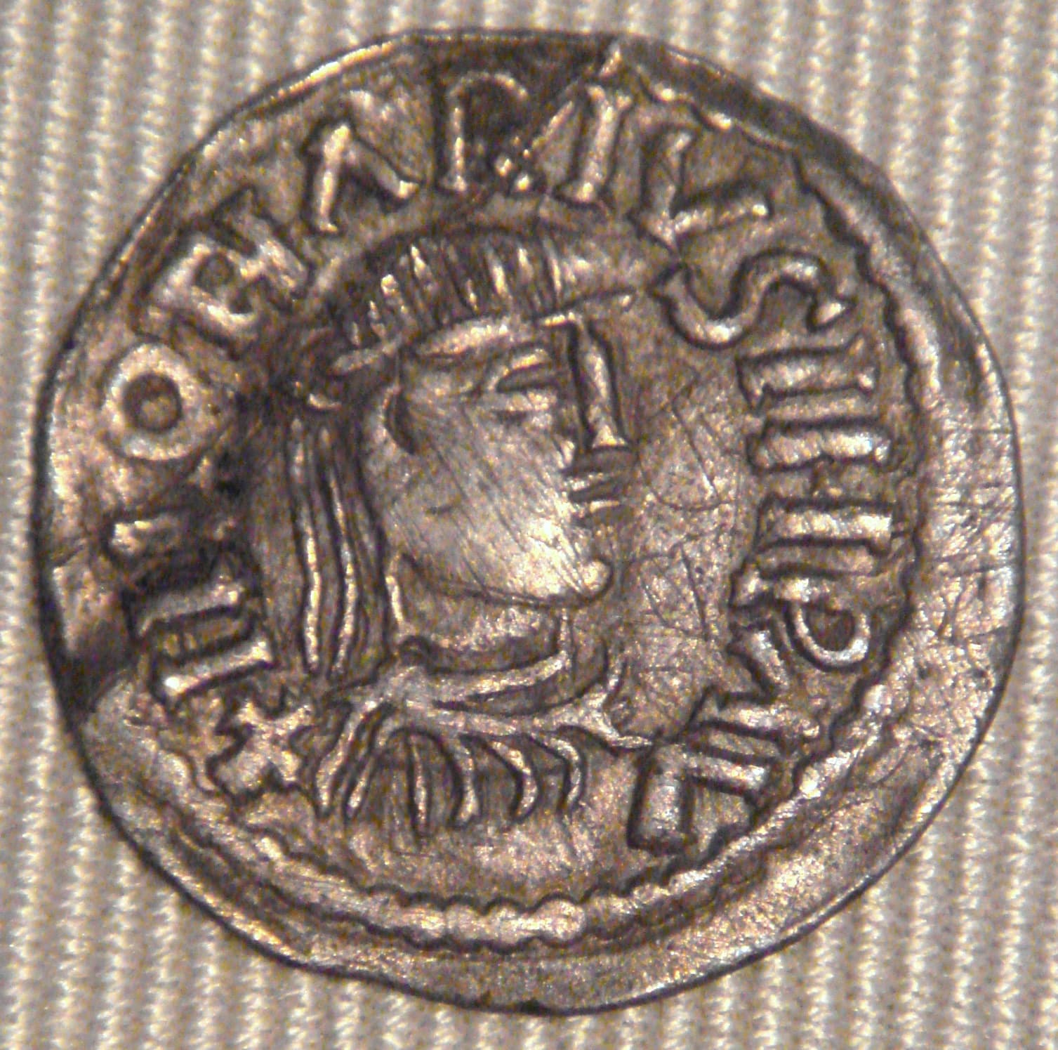 Denier d'argent de l'empereur Lothaire Ier frappé entre 840 et 855