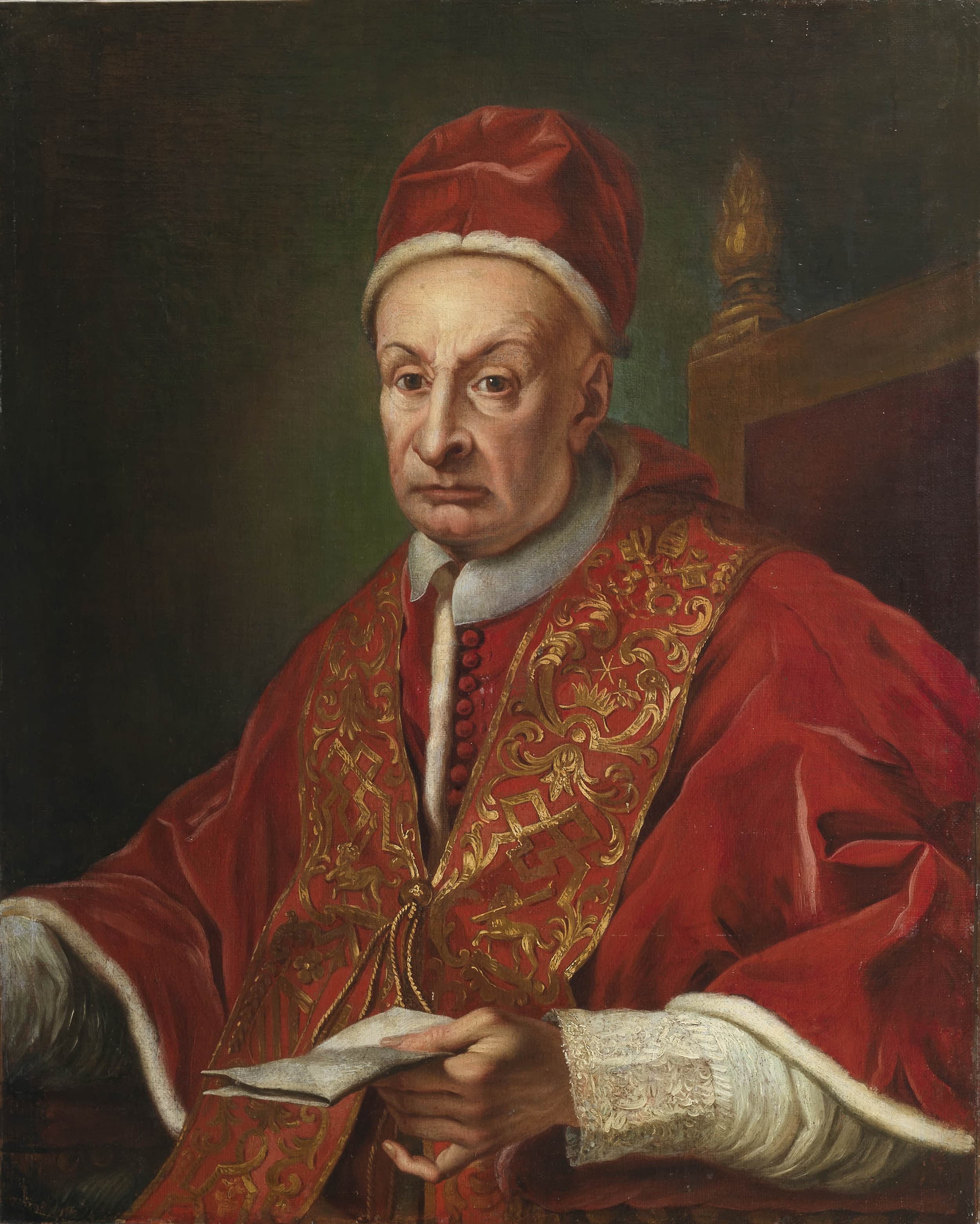 Portrait of Pope Benedict XIII, Pietro Francesco Orsini, Dominican, pope from 1724 to 1730