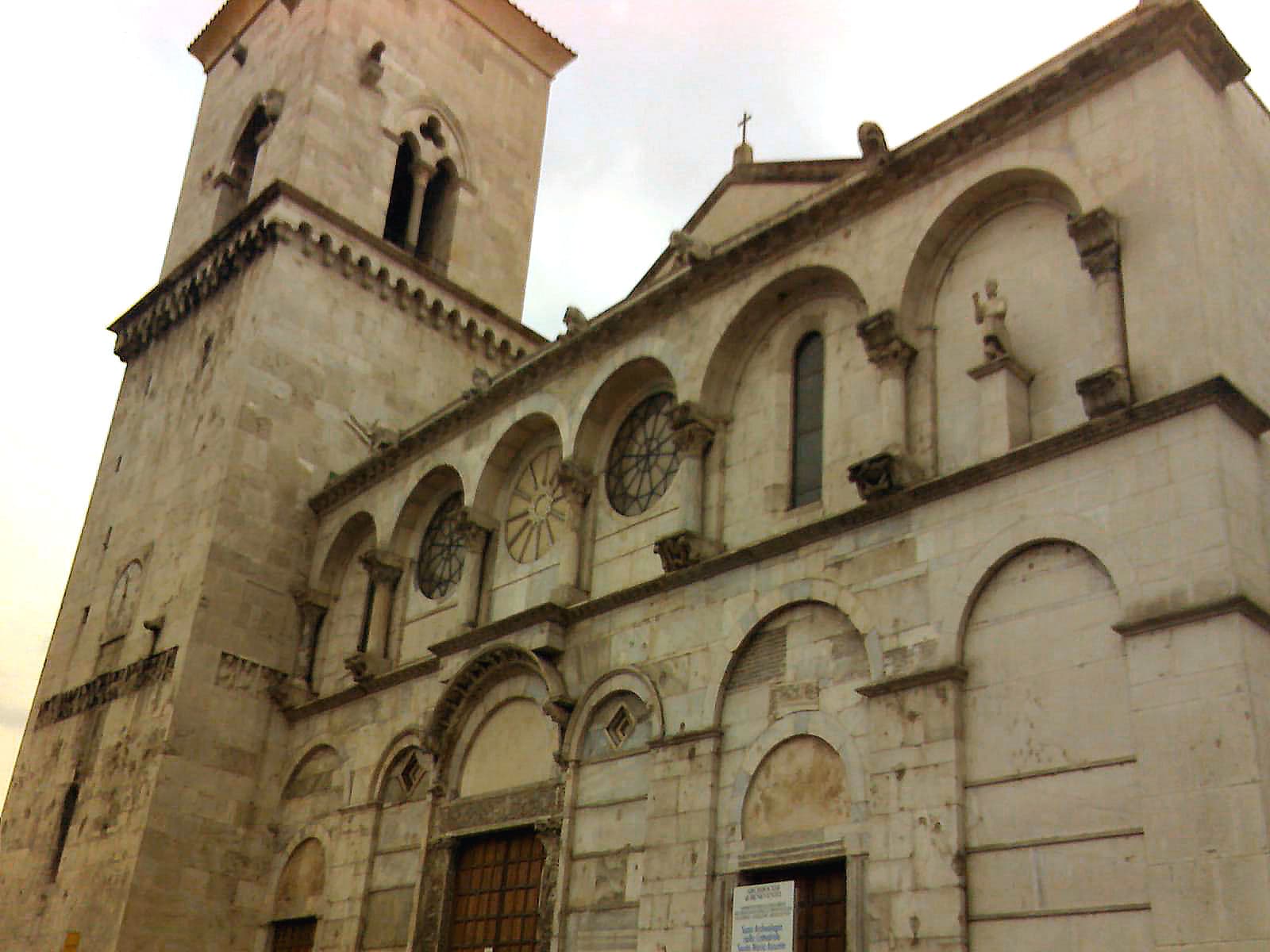 Facade of the cathedral of Benevento, diocese governed by Pietro Francesco Orsini