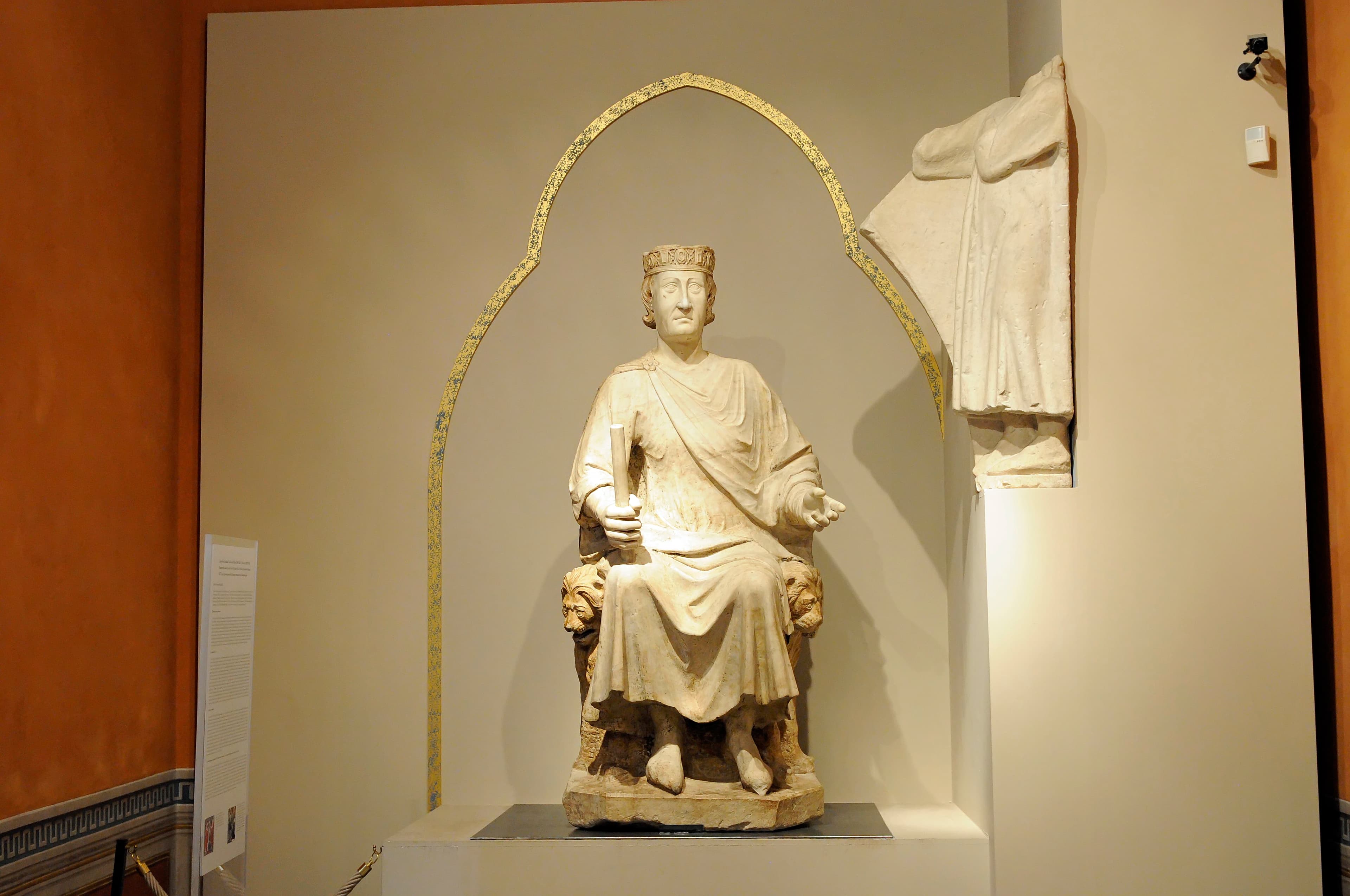 Statue of Charles I of Anjou by Arnolfo di Cambio, about 1277, Rome