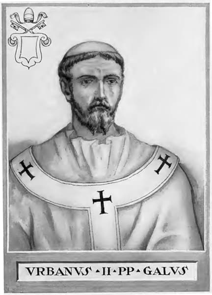 Depiction of Blessed Urban II, pope from 1088 to 1099, initiator of the First Crusade.