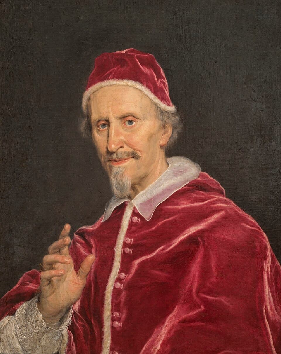 Le pape Clément IX, Giulio Rospigliosi, portrait attribué à Giovanni Battista Gaulli dit Baciccio