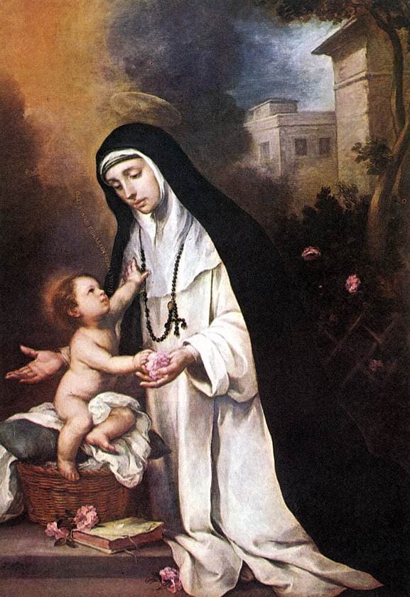 Sainte Rose de Lima, peinte par Bartolomé Esteban Murillo