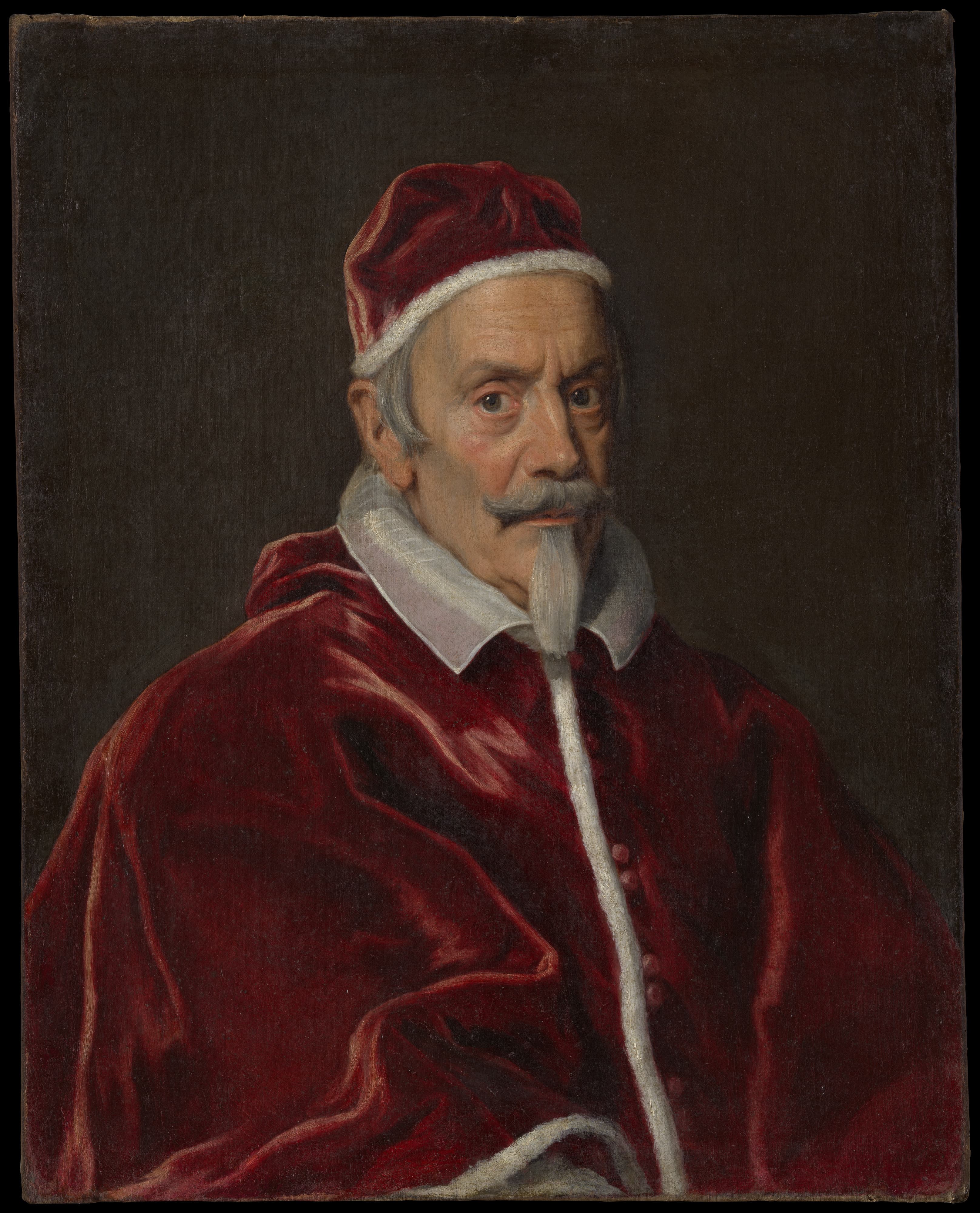 Portrait du pape Clément X par Giovanni Battista Gaulli, dit Baciccio.