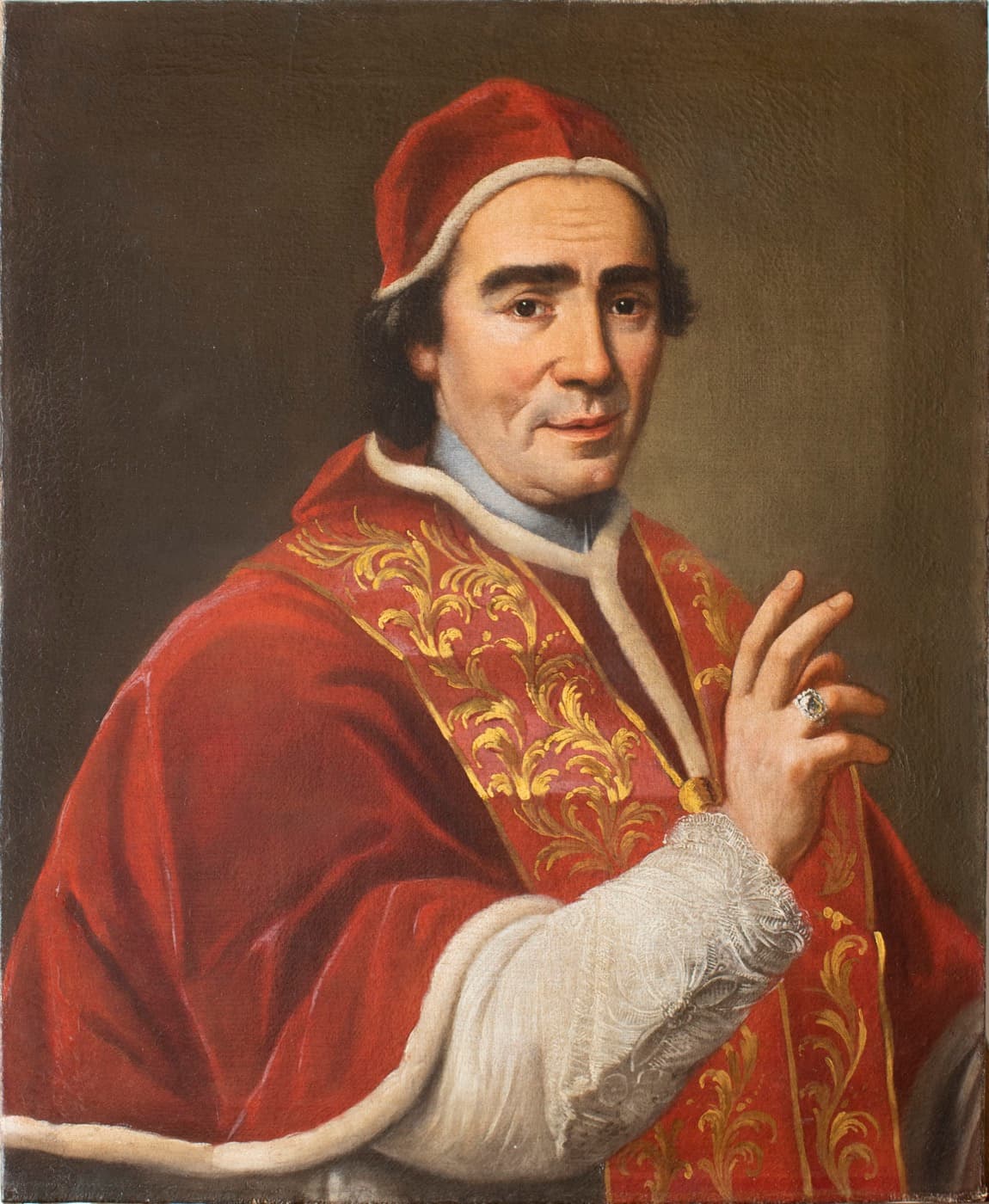 Portrait peint du pape Clément XIV, Giovanni Domenico Porta, vers 1769-1770.