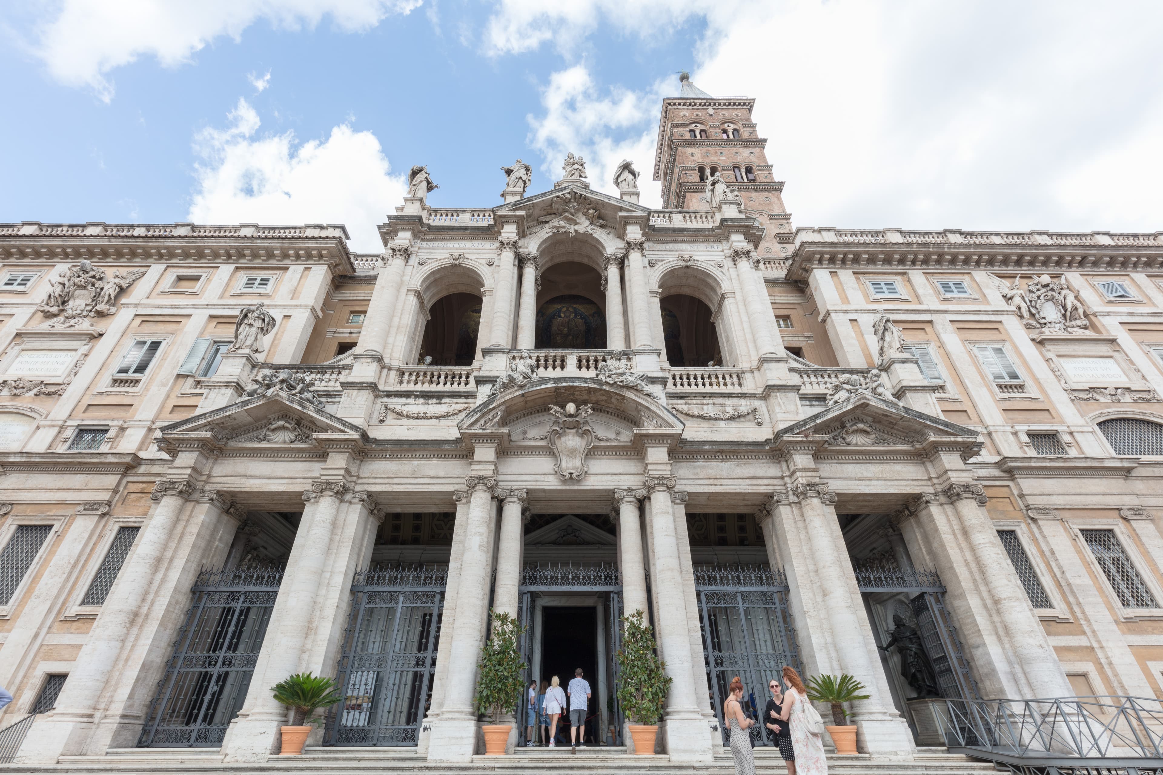 Fassade der Basilika Santa Maria Maggiore in Rom