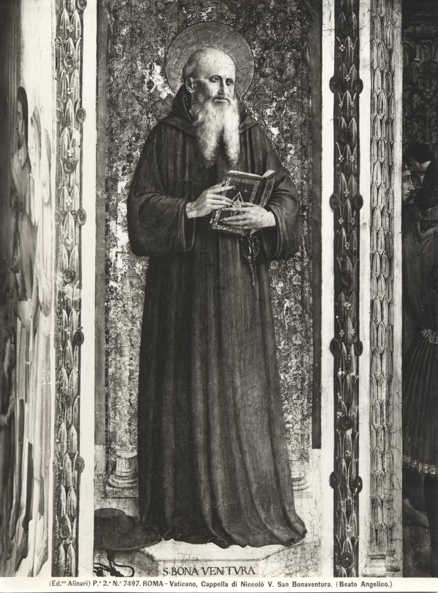 Der heilige Bonaventura mit Buch, Tafel von Fra Angelico