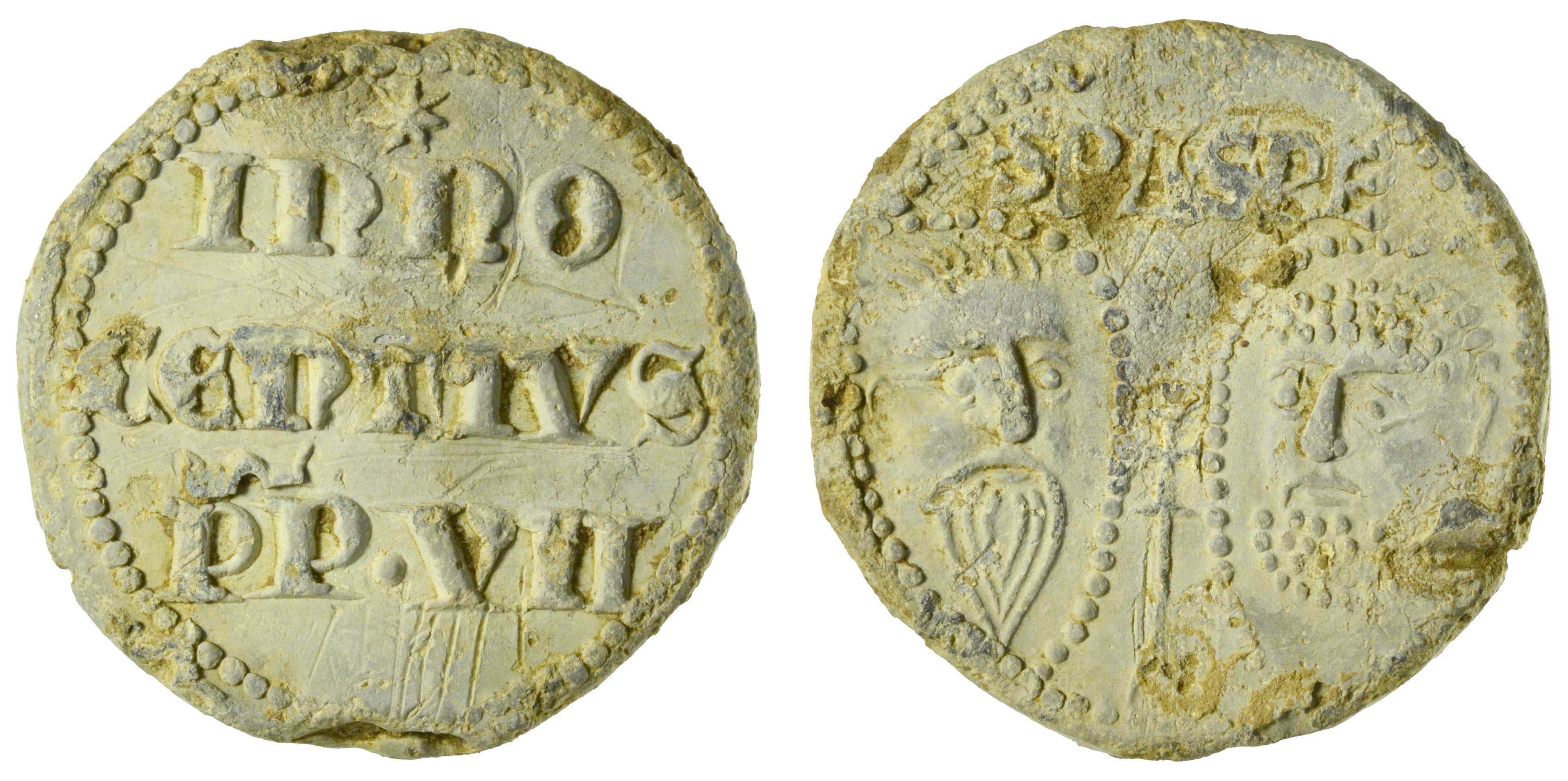 Lead bull of Innocent VII bearing the inscription Innocentius PP VII
