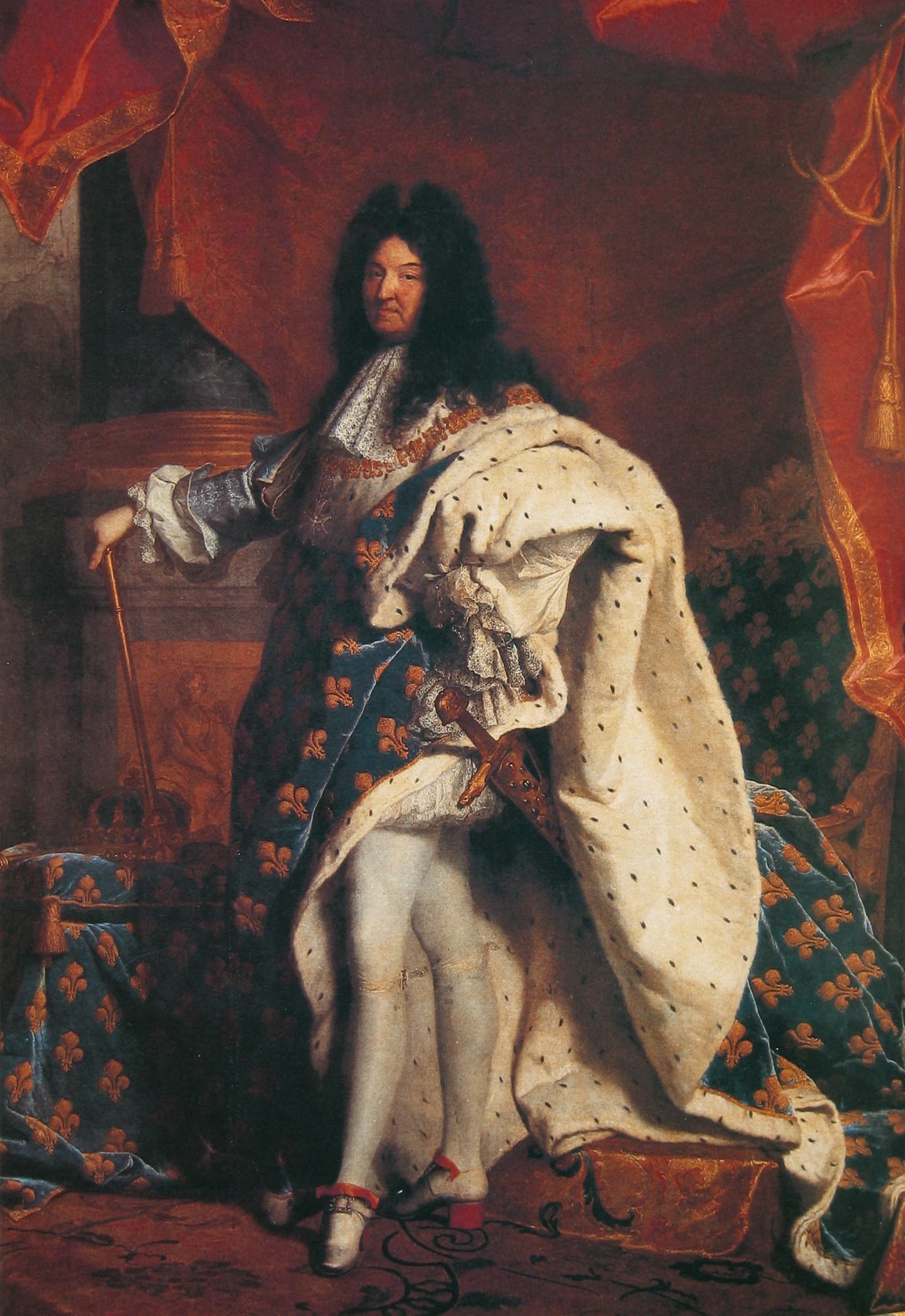 1693'te XII. Innocentius karşısında 1682 Galikan Maddelerini reddeden Fransa Kralı XIV. Louis portresi