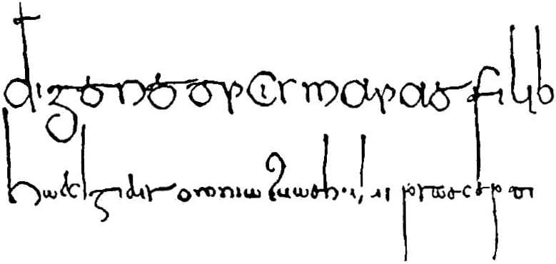 Свинцовая булла папы Иоанна VIII, датированная 876 годом.