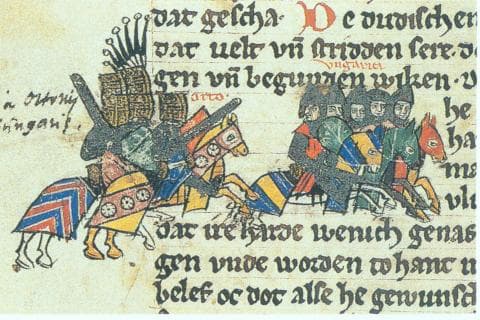 La battaglia di Lechfeld in una cronaca medievale