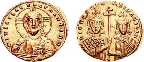 Moneta d'oro di Niceforo II Foca