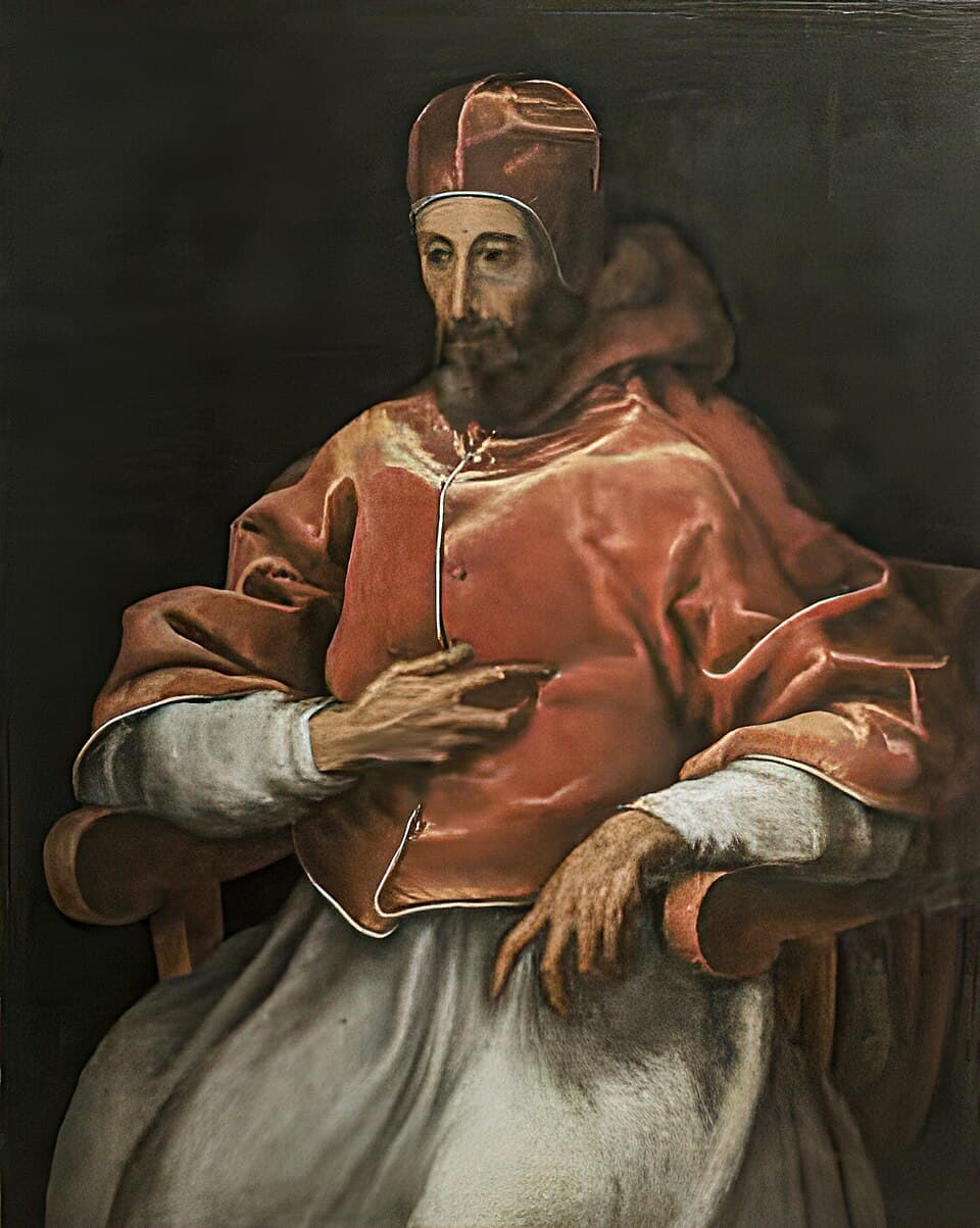 Portrait de Paul IV, type iconographique attribué à l'entourage de Jacopino del Conte