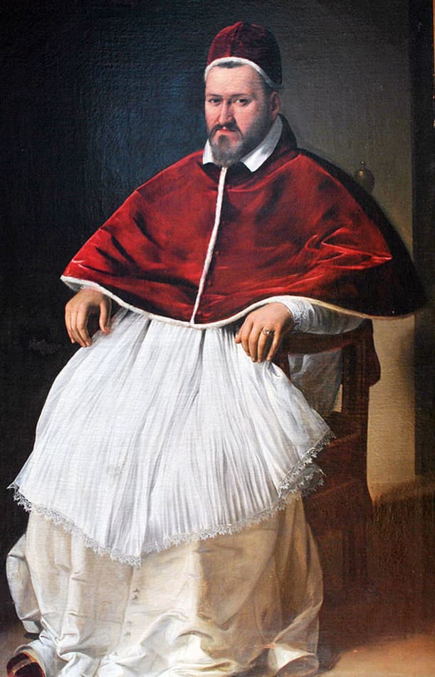 Painted portrait of Pope Paul V (Camillo Borghese), early 17th century.