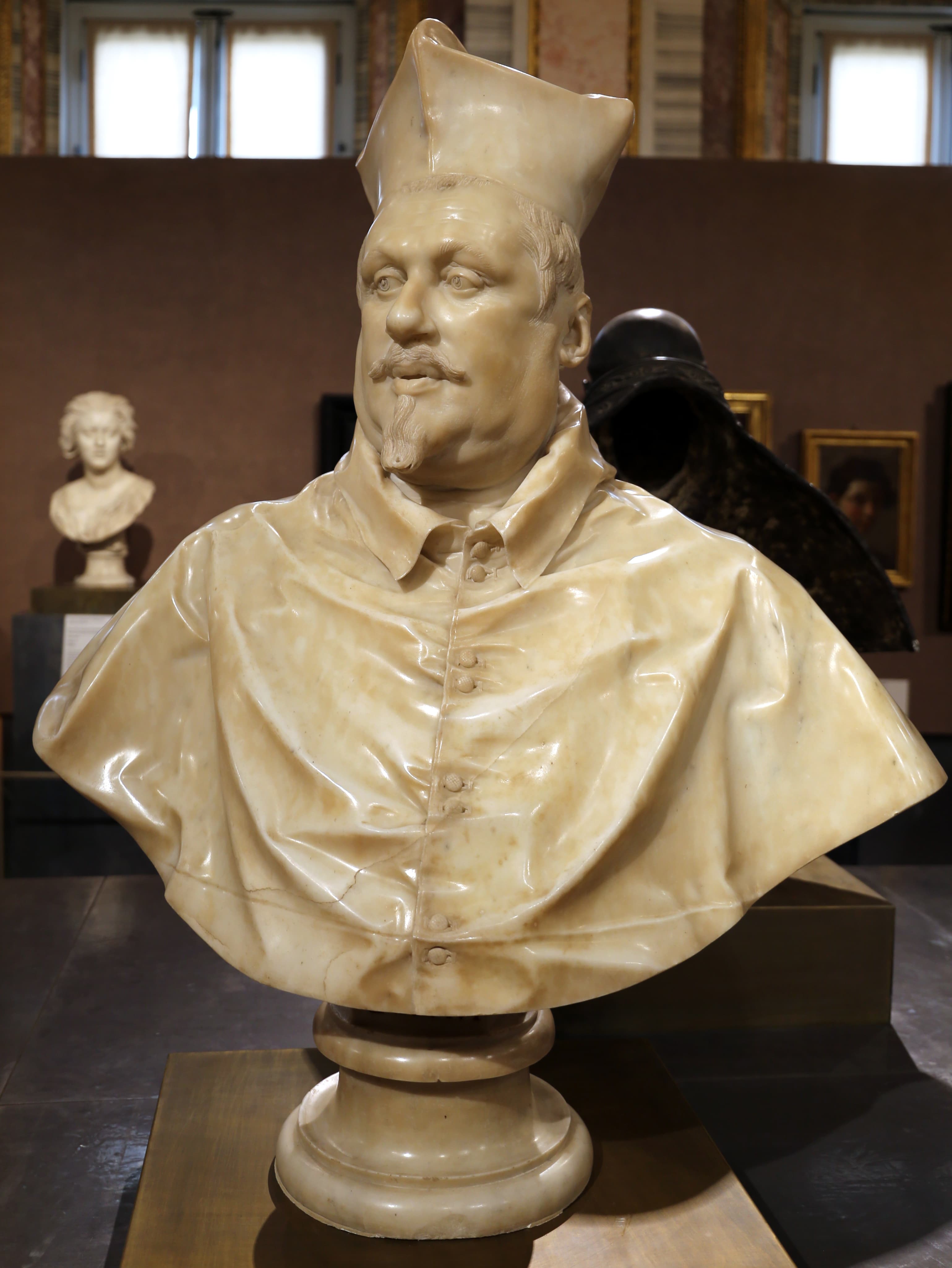 Busto de mármore do cardeal Scipione Borghese, de Gian Lorenzo Bernini, 1632.