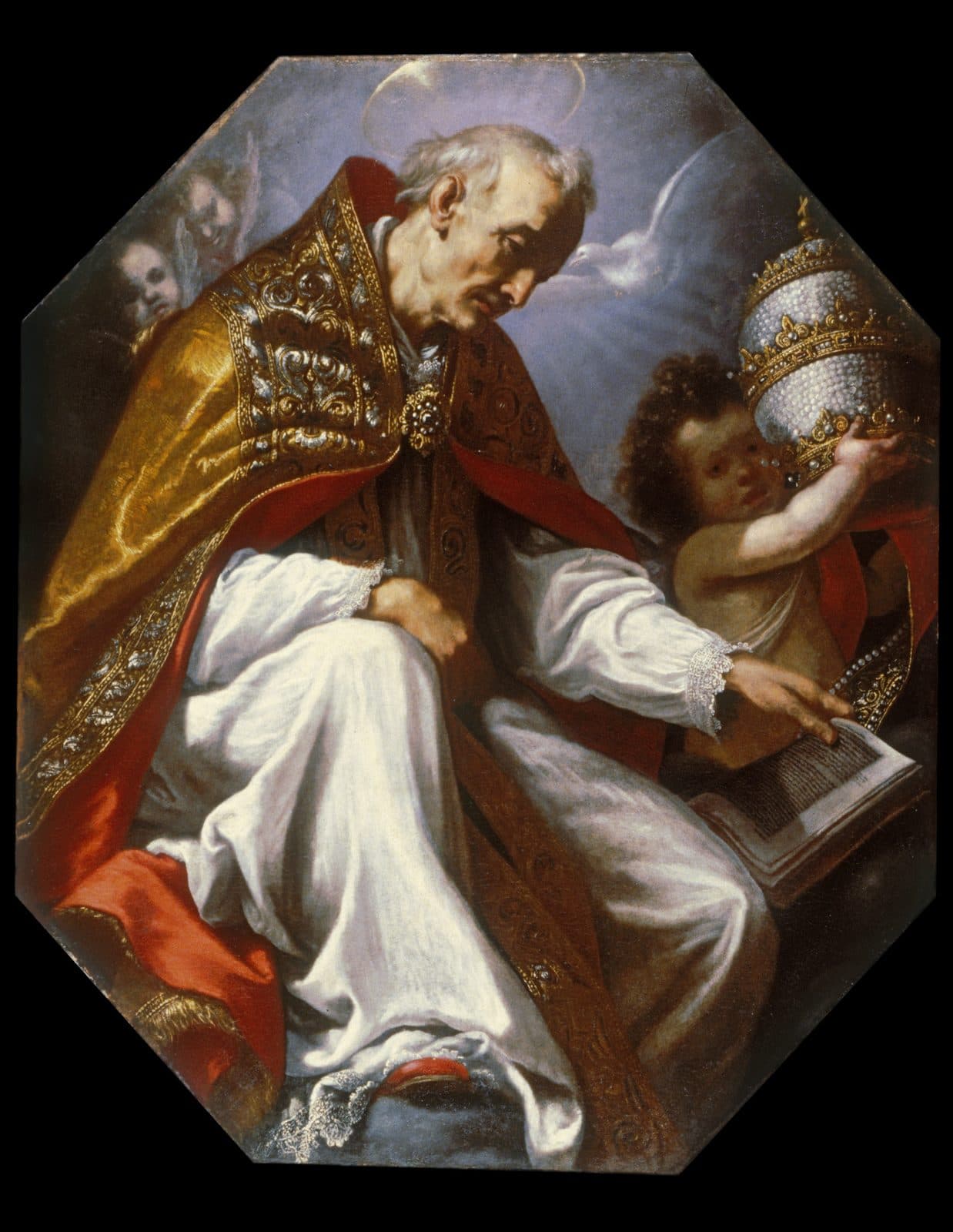São Gregório Magno pintado por Jacopo Vignali.