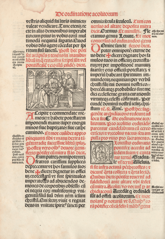 Página de uma cópia do século XVI do Liber Pontificalis.