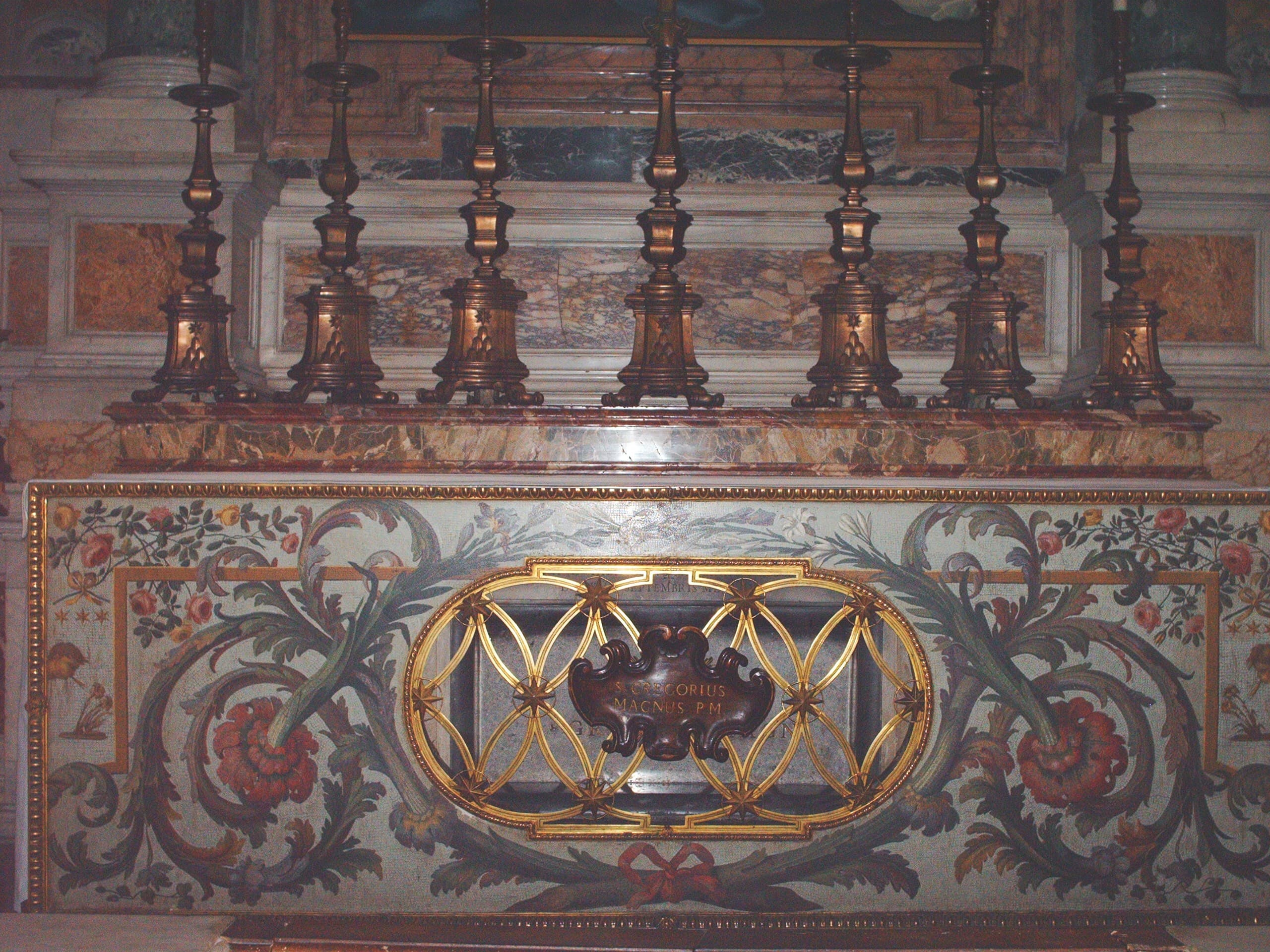 Túmulo do papa Gregório Magno na basílica de São Pedro.