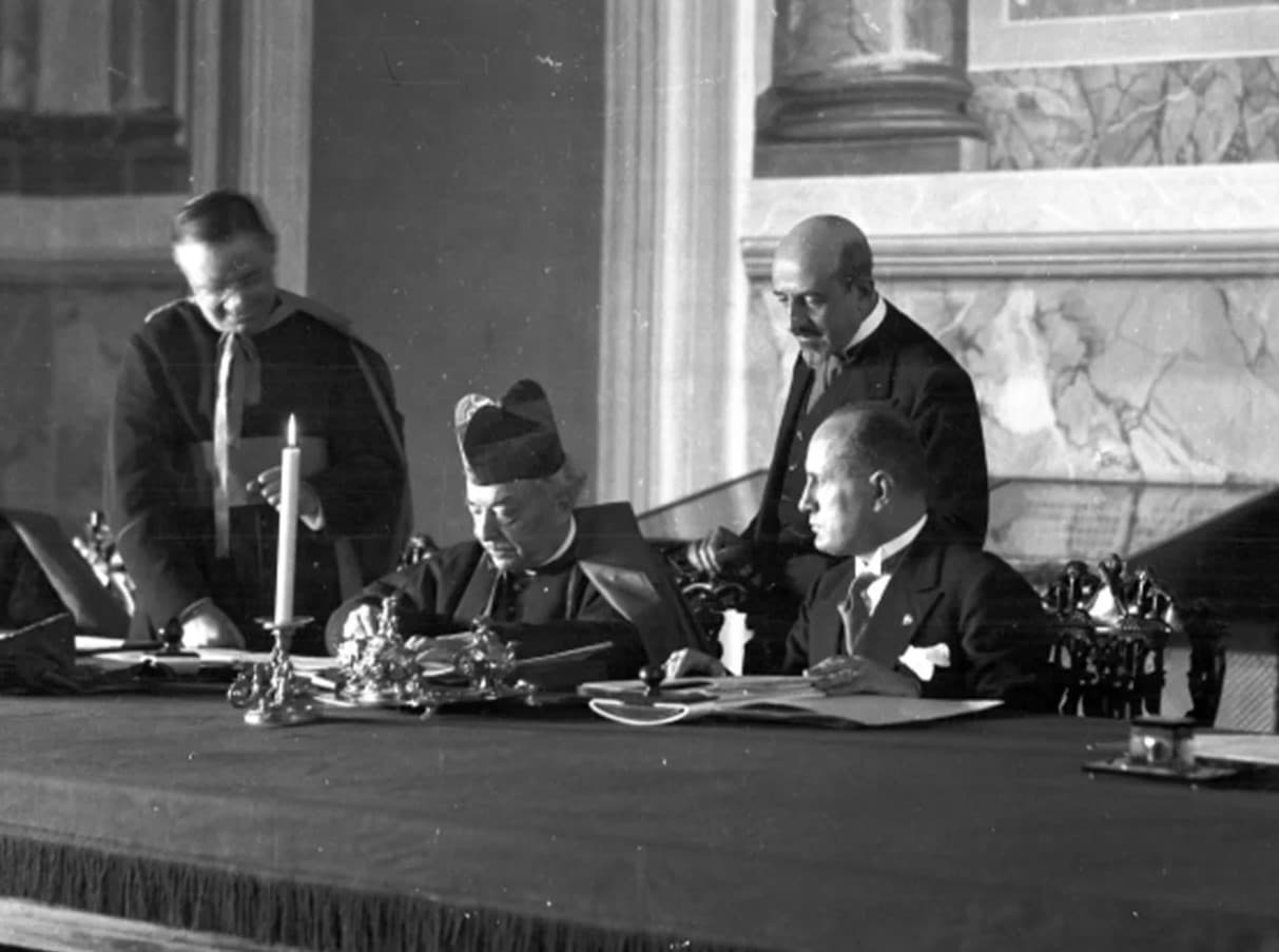 Signing of the Lateran Agreements at the Lateran Palace in 1929
