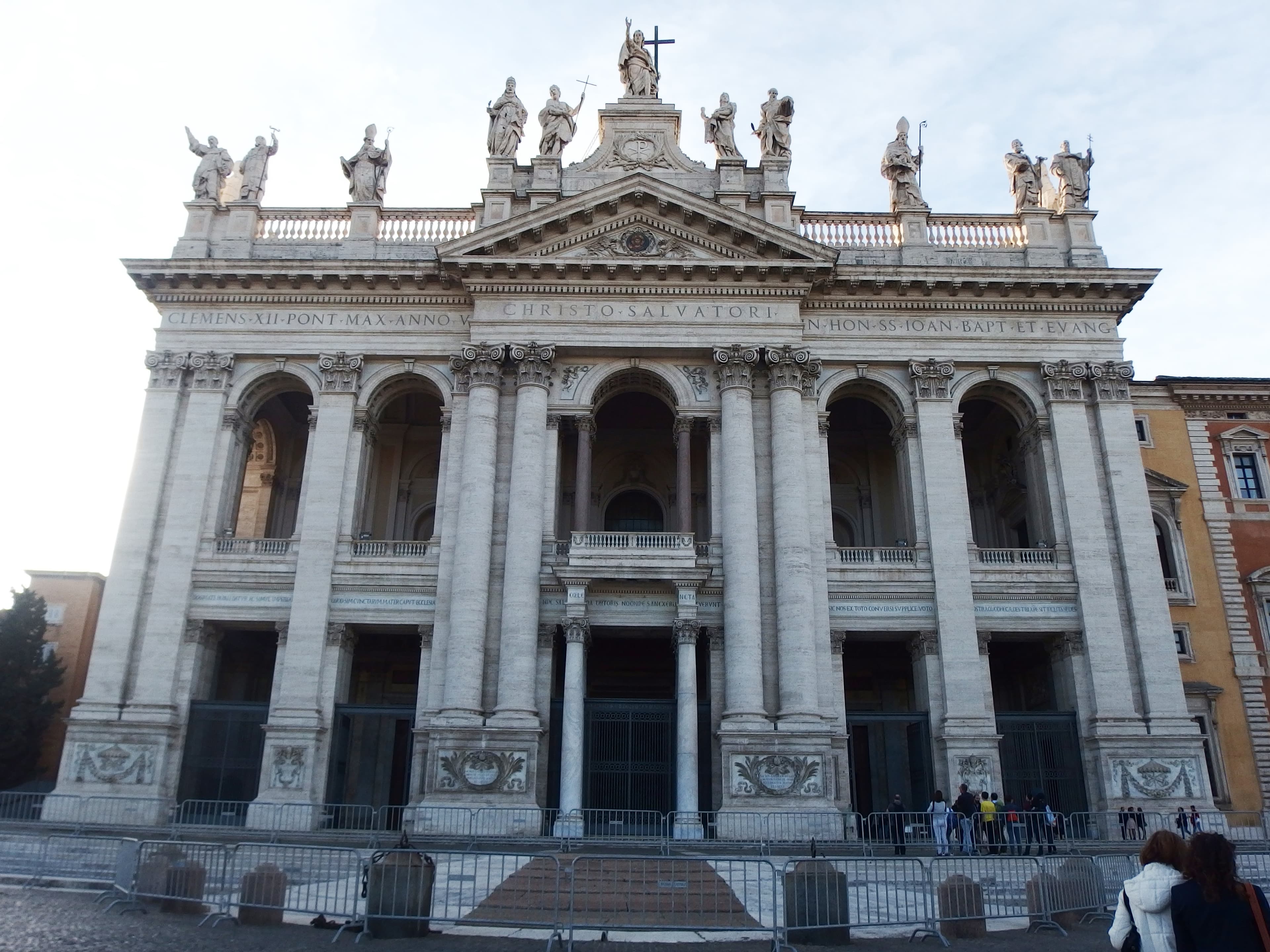 Facade of the Archbasilica of Saint John Lateran in Rome