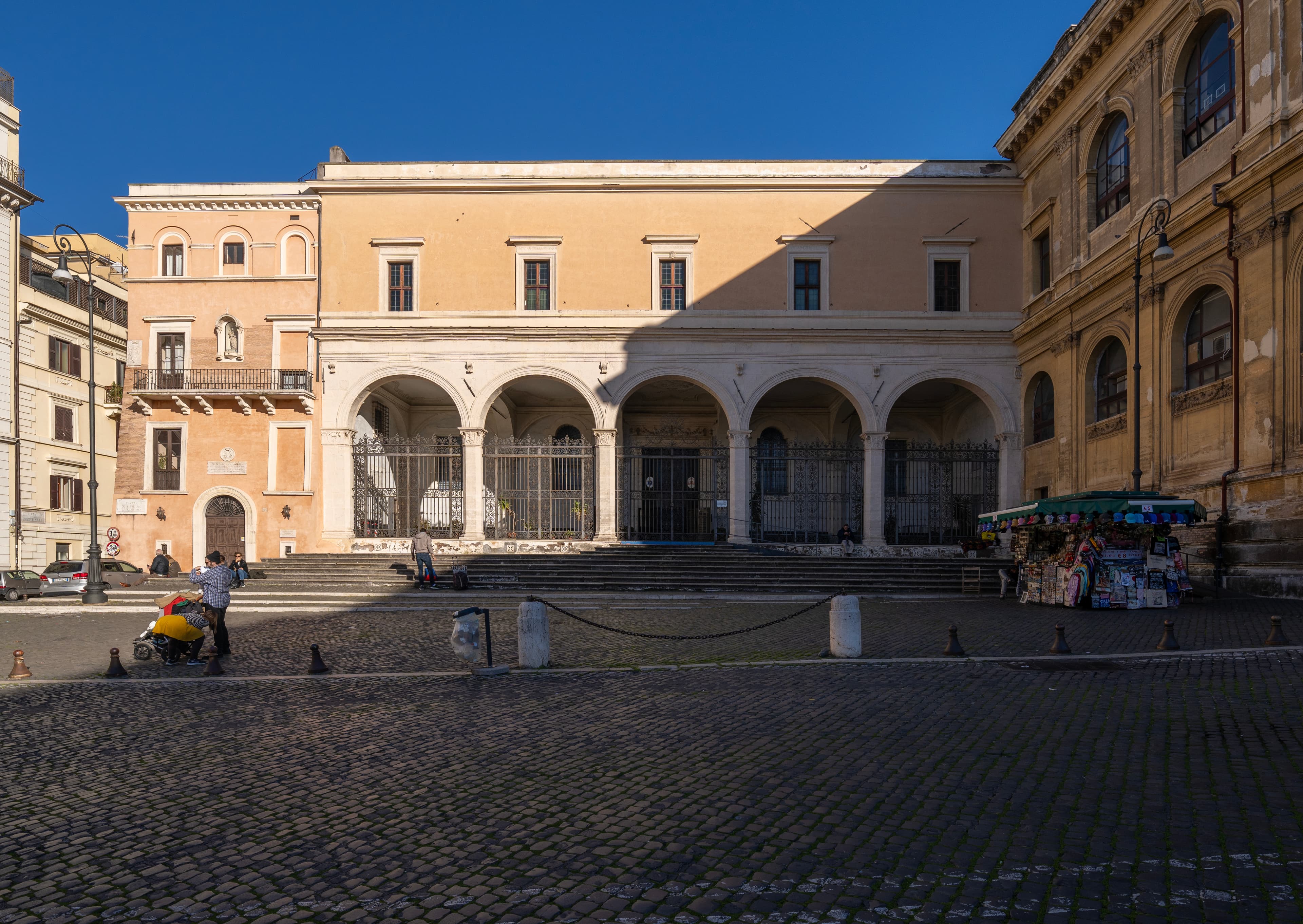 Facade of the basilica of San Pietro in Vincoli in Rome